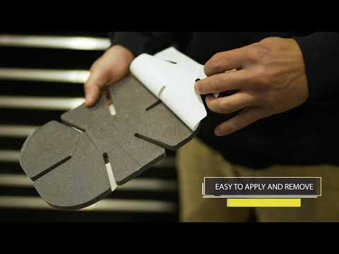 Shows how to add soft knees disposable kneepads to your clothing.
