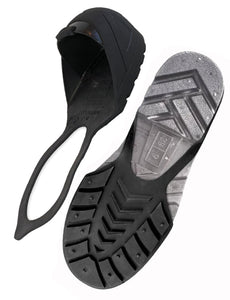 Warehouse- Black Steel Toe Cap Safety Overshoes w/Rubber Backstrap, OSHA Compliant, 1 Pair, Unisex, Large