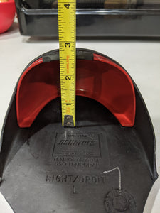 Large Red steel toe cap height 2 1/2 inches 